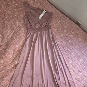 NWT Nicole Miller one shoulder dress size S
